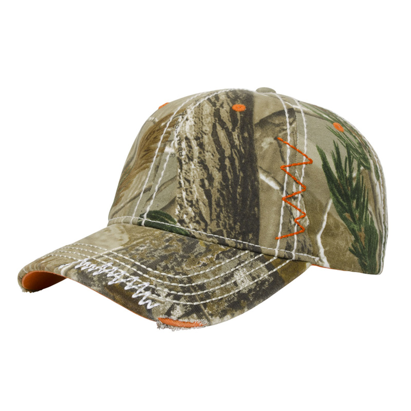 Washed Camo Twill with Accents Cap